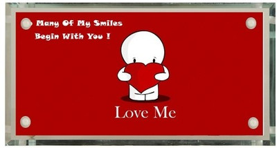 36% OFF on Valentine Gifts Table Frame Love MBL1209 Showpiece - 16 cm