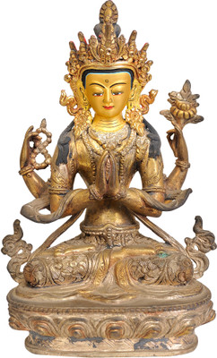 20% OFF on Exotic India Chenrezig (Four-Armed Avalokiteshvara) Showpiece - 22.86 cm 20% OFF on Exotic India Chenrezig (Four-Armed Avalokiteshvara) Showpiece - 22.86 cm