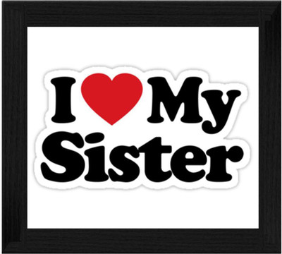 44% OFF on Ellicon B503 I Love My Sister Showpiece - 19.5 cm