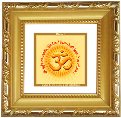 Diviniti Omkar Mantra Showpiece - 10 cm Diviniti Omkar Mantra Showpiece - 10 cm