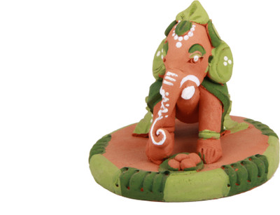 27% OFF on Adaa Terracotta - Crawling Ganesha Statue - Green Showpiece - 6.5 cm 27% OFF on Adaa Terracotta - Crawling Ganesha Statue - Green Showpiece - 6.5 cm