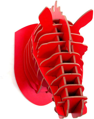 37% OFF on Panache Animal Head AH009-Red Showpiece - 80 cm