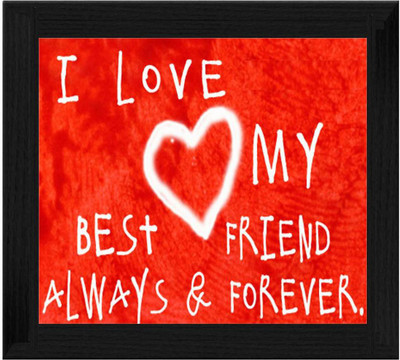 44% OFF on Ellicon B208 I Love My Best Friend Showpiece - 19.5 cm