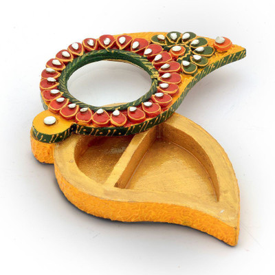 50% OFF on Home India Unique Kundan Meenakari Mango Design Container 250 Showpiece - 2.54 cm 50% OFF on Home India Unique Kundan Meenakari Mango Design Container 250 Showpiece - 2.54 cm