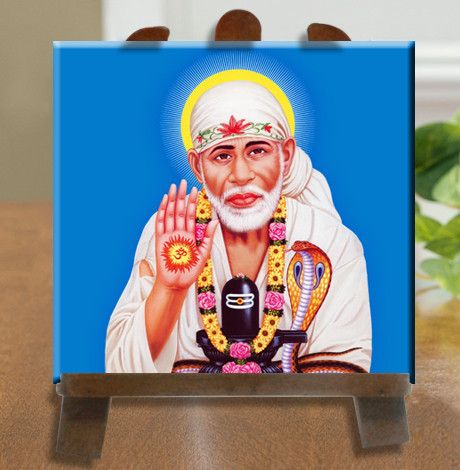 53% OFF on Tiedribbons Om Sai Ram Tile Showpiece - 26 cm