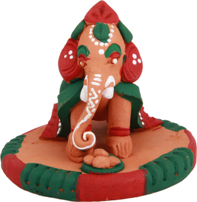 27% OFF on Adaa Terracotta - Crawling Ganesha Statue - Green & Red Showpiece - 6.5 cm 27% OFF on Adaa Terracotta - Crawling Ganesha Statue - Green & Red Showpiece - 6.5 cm