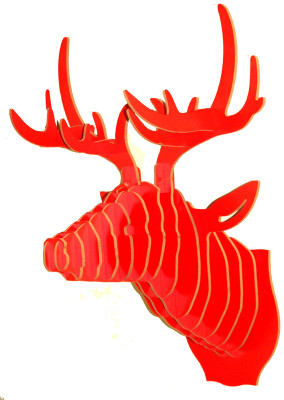 37% OFF on Panache Animal Head AH005-Red2 Showpiece - 80 cm