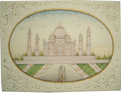 33% OFF on Haveli Arts Taj Mahal Painting Showpiece - 8 cm