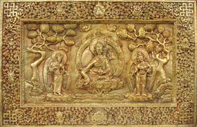 20% OFF on Exotic India Guru Padmasambhava with His Disciples (Wall Hanging Plate) Showpiece - 0.508 cm