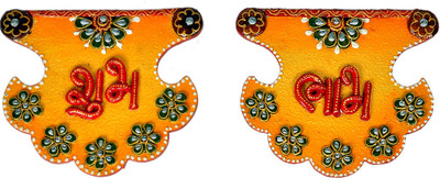 73% OFF on Little India Kundan Work Fan Shape Shubh Labh Door Hangings 276 Showpiece - 5 cm 73% OFF on Little India Kundan Work Fan Shape Shubh Labh Door Hangings 276 Showpiece - 5 cm
