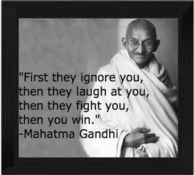 44% OFF on Ellicon B453 Mahtma Gandhi Quotes Showpiece - 19.5 cm