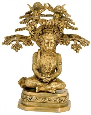 Redbag Meditating Hanuman Under Kadamba Tree Statue Showpiece - 25.4 cm Redbag Meditating Hanuman Under Kadamba Tree Statue Showpiece - 25.4 cm
