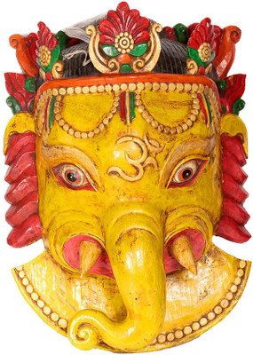 20% OFF on Exotic India Angry Ganesha Mask Showpiece - 64.77 cm