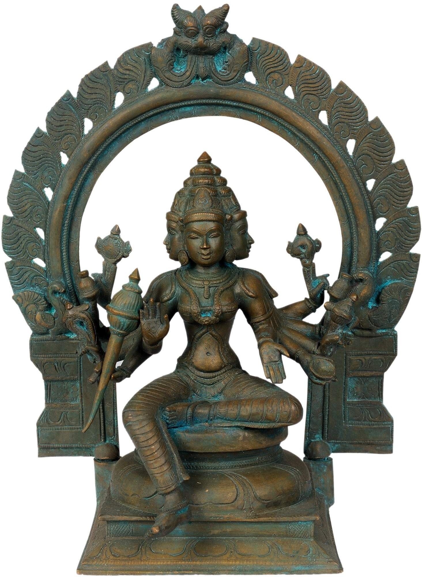20% OFF on Exotic India Goddess Gayatri with Five Heads Showpiece - 27.94 cm