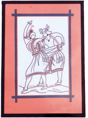 33% OFF on Karukraft Handmade Copper Coil Wall Hanging Dancing Tribal Couple Showpiece - 27 cm 33% OFF on Karukraft Handmade Copper Coil Wall Hanging Dancing Tribal Couple Showpiece - 27 cm