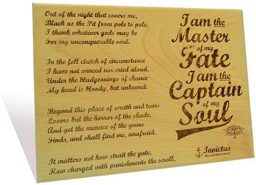 Engrave Invictus Plaque 12 Engrave Invictus Plaque 12