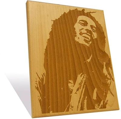 Engrave Bob Marley Plaque Medium Showpiece  -  30 cm