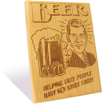 Engrave The Beer Cheers Plaque Small Showpiece - 25 cm