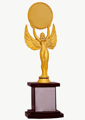 ZappyCart Lady Golden Trophy 21.59 CM Showpiece - 25 cm ZappyCart Lady Golden Trophy 21.59 CM Showpiece - 25 cm