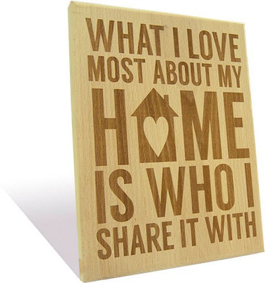 Engrave Home Sweet Home Plaque Medium Showpiece - 30 cm Engrave Home Sweet Home Plaque Medium Showpiece - 30 cm