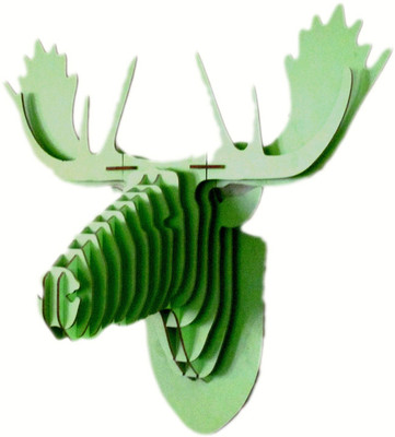37% OFF on Panache Animal Head AH004-Green Showpiece - 80 cm
