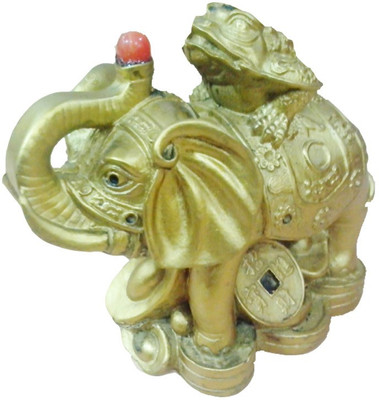 70% OFF on Divya Mantra FengShui Frogon Elephant-forwish Fulfilment Showpiece - 7.5 cm 70% OFF on Divya Mantra FengShui Frogon Elephant-forwish Fulfilment Showpiece - 7.5 cm