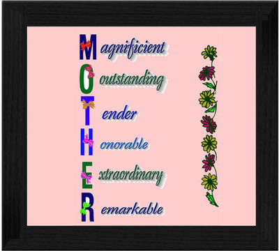 44% OFF on Ellicon B346 Wonderful Mother Quotes Showpiece - 19.5 cm