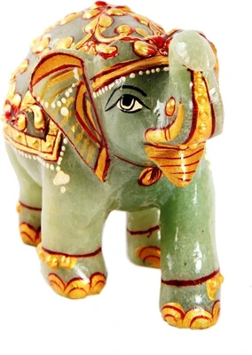 10% OFF on Treasure Hunt Green Jade Stone Elephant Showpiece - 7.5 cm 10% OFF on Treasure Hunt Green Jade Stone Elephant Showpiece - 7.5 cm
