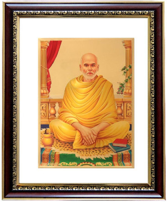 10% OFF on GoldArt GoldFoil Photo Frame Size 4 Guru (Wooden Framed) Showpiece - 42 cm