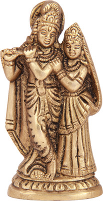 21% OFF on Adaa Brass - Standing Radha Krishna Statue Showpiece - 9.652 cm 21% OFF on Adaa Brass - Standing Radha Krishna Statue Showpiece - 9.652 cm