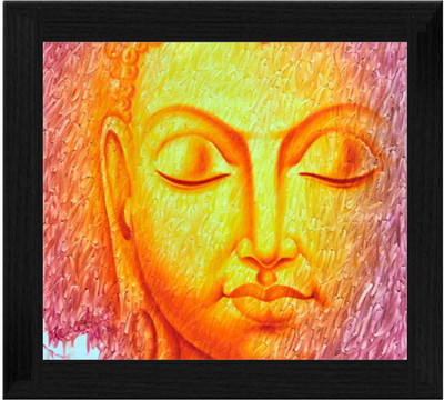 44% OFF on Ellicon B38 Modern Art Budhha Painting Showpiece - 19.5 cm