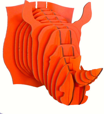 37% OFF on Panache Animal Head AH003-Orange2 Showpiece - 80 cm