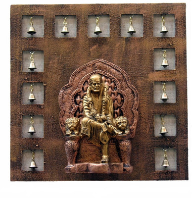 9% OFF on Krafthub Sai Baba Surrounded By Bells Showpiece - 41 cm 9% OFF on Krafthub Sai Baba Surrounded By Bells Showpiece - 41 cm