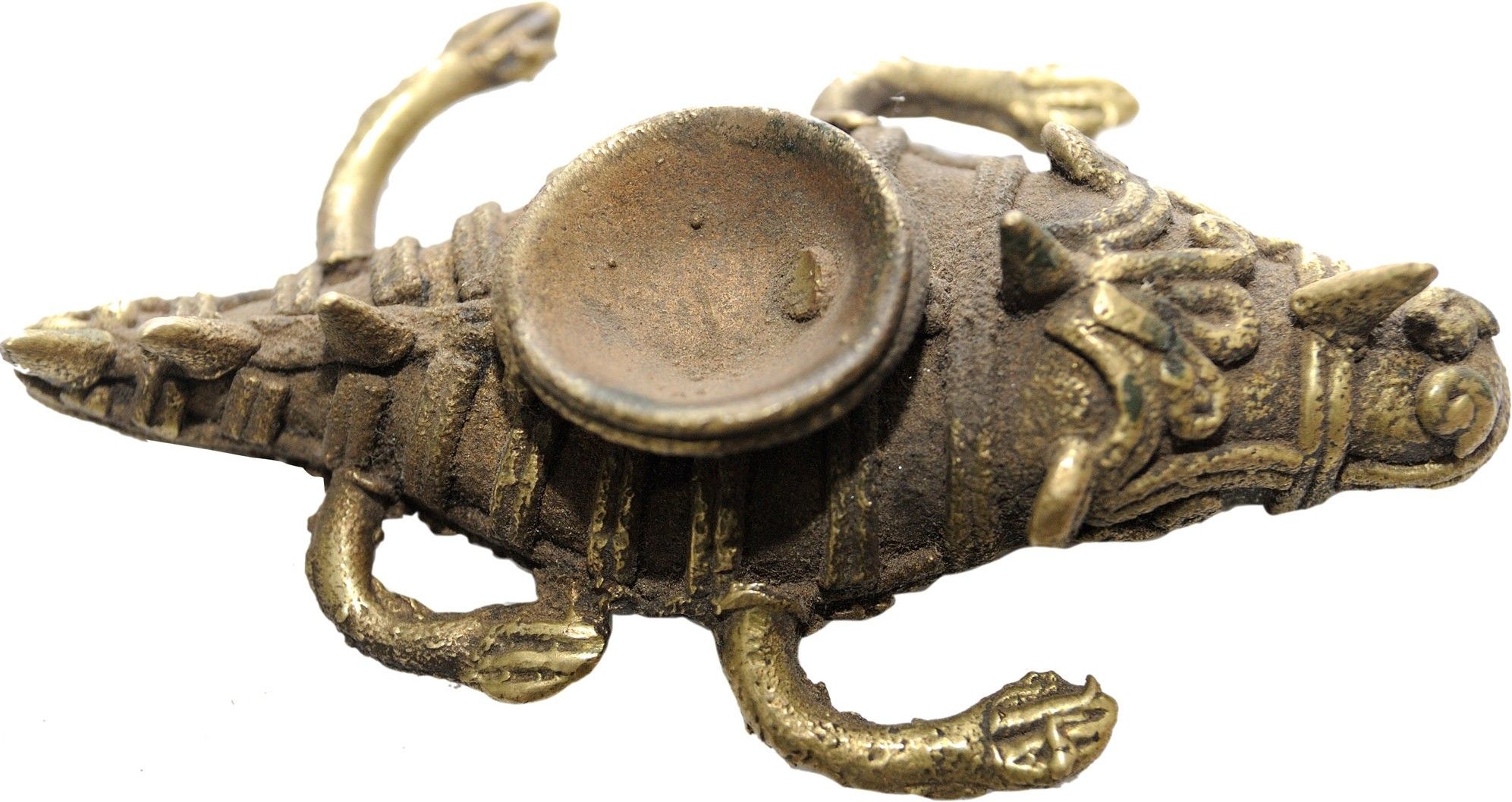 20% OFF on Exotic India Alligator Candle Stand Showpiece - 1.7779999999999998 cm