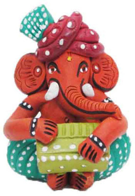 18% OFF on KraftNation Ganesha Playing Harmonium Showpiece - 10 cm 18% OFF on KraftNation Ganesha Playing Harmonium Showpiece - 10 cm