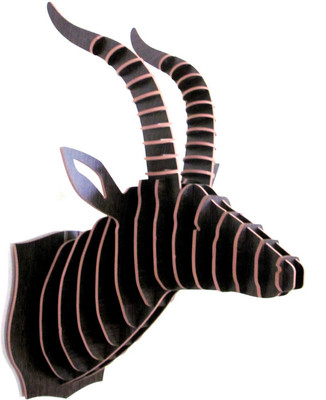 50% OFF on Panache Animal Head AH006-Black Showpiece - 80 cm