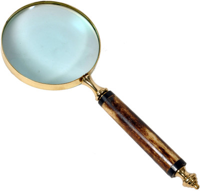 73% OFF on Little India Functional Real Brass Antique Magnifying Glass 351 Showpiece - 6 cm