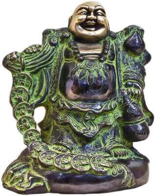 StatueStudio Brass Cat 11 inch - Black Green Polish Showpiece - 27.94 cm StatueStudio Brass Cat 11 inch - Black Green Polish Showpiece - 27.94 cm