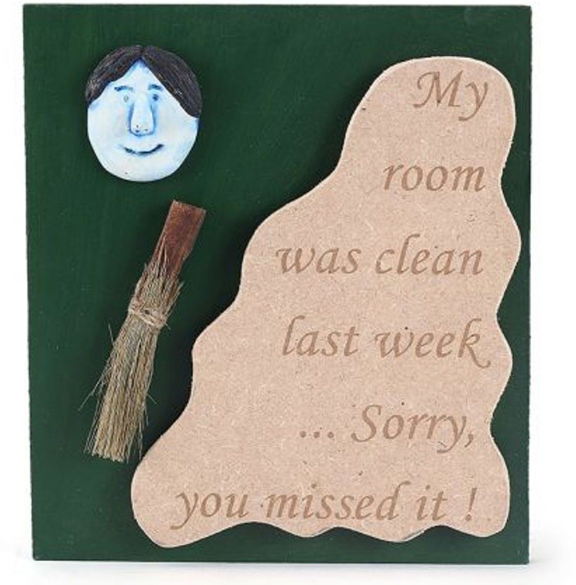 33% OFF on Earth Mural of My Room Was Clean Quote Showpiece - 20.32 cm