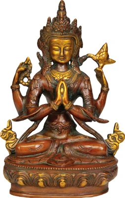20% OFF on Exotic India Chenrezig (Four Armed Avalokiteshvara) Showpiece - 21.59 cm 20% OFF on Exotic India Chenrezig (Four Armed Avalokiteshvara) Showpiece - 21.59 cm