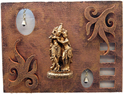 74% OFF on Krafthub Radhakrishna With Bells And Leafs Showpiece - 28 cm 74% OFF on Krafthub Radhakrishna With Bells And Leafs Showpiece - 28 cm