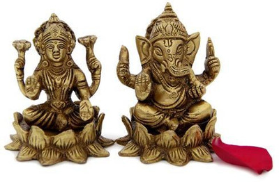 Gifts By Meeta Ganesh Lakshmi Showpiece - 6.35 cm