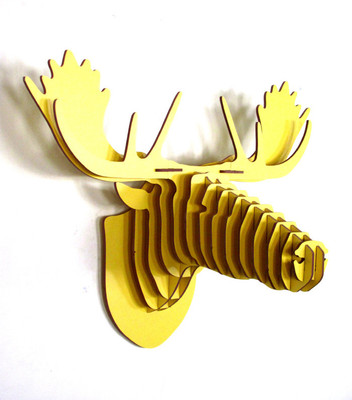 50% OFF on Panache Animal Head AH004-Yellow Showpiece - 80 cm