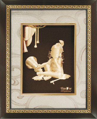 23% OFF on FineDor 24K Gold Leaf Frames Bal Krishna Showpiece - 25 cm 23% OFF on FineDor 24K Gold Leaf Frames Bal Krishna Showpiece - 25 cm