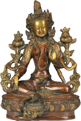 20% OFF on Exotic India Saviour Goddess Green Tara Showpiece - 21.59 cm 20% OFF on Exotic India Saviour Goddess Green Tara Showpiece - 21.59 cm
