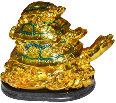 9% OFF on Anjalika Three Tiered Feng Shui Tortoises Showpiece - 12 cm 9% OFF on Anjalika Three Tiered Feng Shui Tortoises Showpiece - 12 cm
