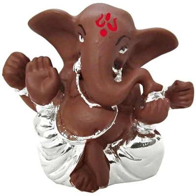 9% OFF on Ghasitaram Gifts LMTK32 Silver Terricota Ganesh Showpiece - 7 cm 9% OFF on Ghasitaram Gifts LMTK32 Silver Terricota Ganesh Showpiece - 7 cm