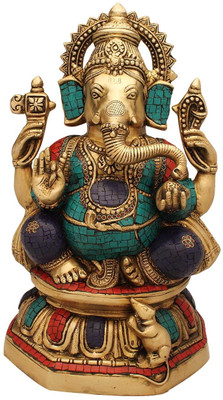 StatueStudio Ganesh Stone Showpiece - 40.64 cm StatueStudio Ganesh Stone Showpiece - 40.64 cm
