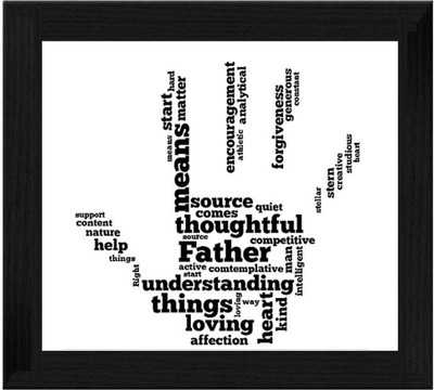 44% OFF on Ellicon B394 Father Day Word Showpiece - 19.5 cm