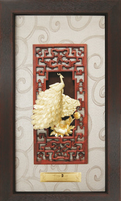 23% OFF on FineDor 24K Gold Leaf Frames Peafowl Showpiece - 69 cm 23% OFF on FineDor 24K Gold Leaf Frames Peafowl Showpiece - 69 cm